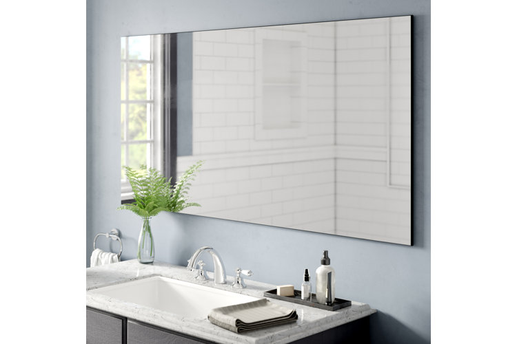 Frameless mirror deals cheap